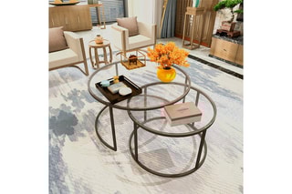 2 tables gigognes - 80 x 45 x 80 cm