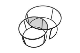 2 tables gigognes - 80 x 45 x 80 cm