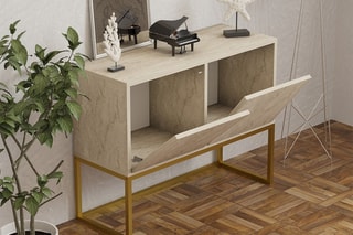 Console 2 abattants Zermat - 90 x 70 x 34 cm