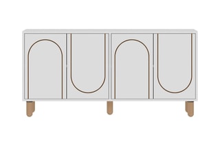 Buffet 4 portes Verona - 150 x 35,6 x 73 cm