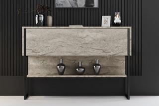 Buffet 1 abattant Luxe - 120 x 80 x 30 cm