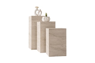 3 tables gigognes L.Ciceklik - 35 x 35 x 55/70/85 cm