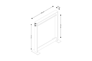 Porte-manteau Salvitor - 12 x 100 x 124 cm