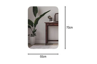 Miroir LED Polla - 50 x 70 x 2 cm