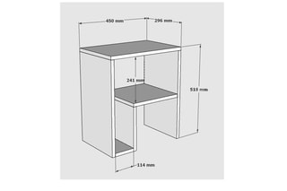 Table d’appoint Yepa - 45 x 51,8 x 29,6