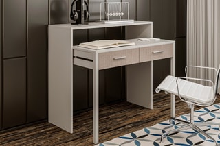 Bureau 2 tiroirs - 99 x 88 x 66 cm