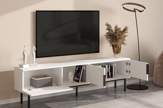 Meuble TV 2 portes Ramsey - 180 x 50 x 29,6 cm