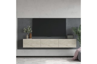Meuble TV 3 abattants Alfa - 28,6 x 180 x 31,4 cm