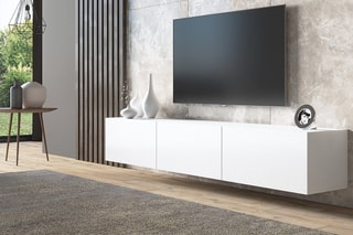 Meuble TV 3 portes Asir - 180 x 30 x 32 cm