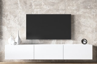 Meuble TV 3 portes Asir - 180 x 30 x 32 cm