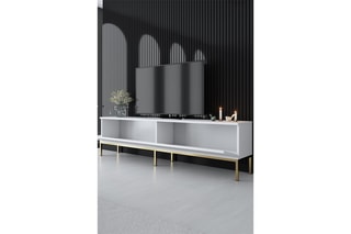 Meuble TV 2 abattants - 180 x 47 x 30 cm