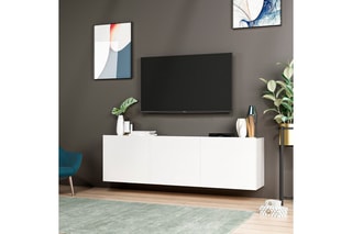 Meuble TV 3 portes - 150 x 31 x 44 cm