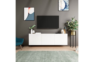 Meuble TV 3 portes - 150 x 31 x 44 cm