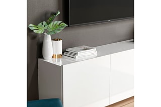 Meuble TV 3 portes - 150 x 31 x 44 cm