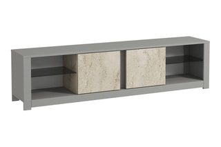 Meuble TV 2 portes Aydos - 180 x 45 x 35 cm