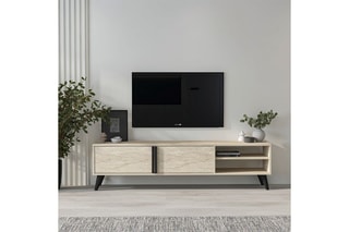 Meuble TV 2 portes Benoit - 160 x 35 x 29,6 cm