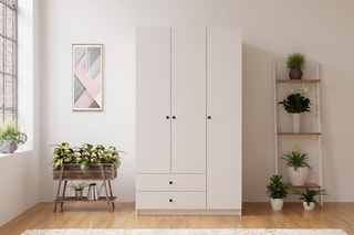 Armoire 3 portes et 2 tiroirs Rb-066 - 90 x 45 x 180 cm