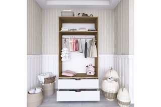 Armoire 2 portes  - 90 x 45 x 183 cm