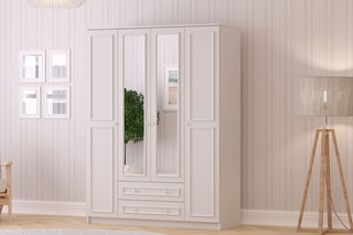 Armoire 4 portes - 140 x 182 x 52 cm