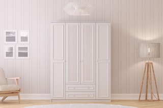 Armoire 4 portes - 140 x 182 x 52 cm