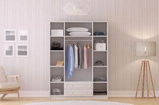 Armoire 4 portes - 140 x 182 x 52 cm