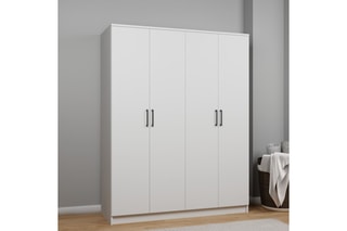 Armoire 4 portes - 140 x 180 x 51,8 cm