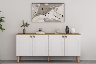 Buffet 4 portes Lotus - 180 x 81 x 45 cm