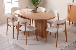 Table à manger Lugias - 180 x 75 x 90 cm
