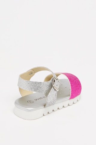 Sandalen Fuchsia en Zilverkleurig