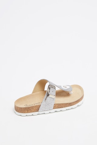 ##Tongs pailletées   Argenté