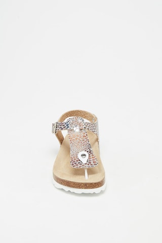 ##Sandales Argenté et doré rose