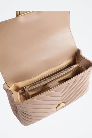 Leren Handtas Love Lady Puff - Beige