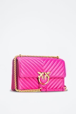 Leren Schoudertas - Roze