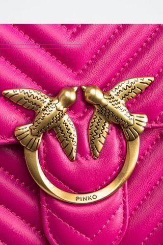 Leren Schoudertas - Roze