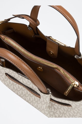 Handtas Carson - Ecru en Bruin