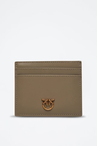 Leren Kaarthouder - Beige
