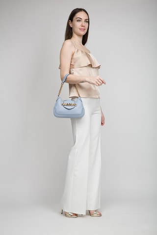 Leren Handtas - Blauw