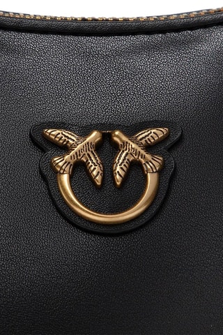 Leren Trendy Handtas Half Moon Classic - Zwart