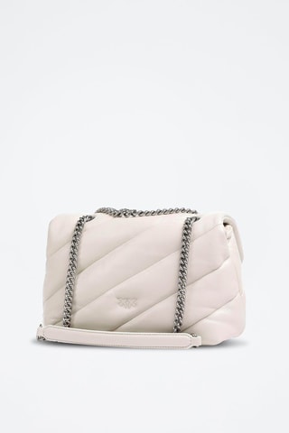 Nappa Schapenleren Schoudertas - Wit