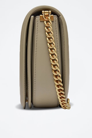 Leren Schoudertas - Taupe