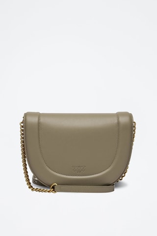Leren Schoudertas - Taupe