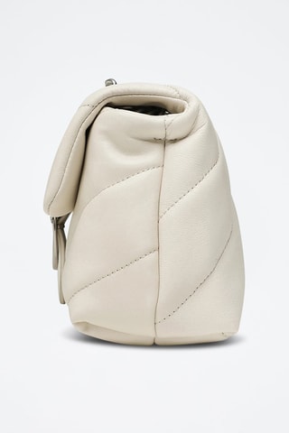 Nappa Schapenleren Schoudertas -  Wit