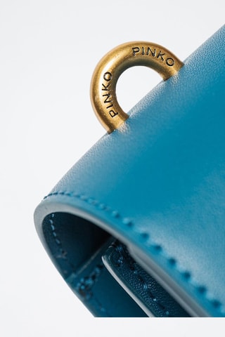 Leren Schoudertas - Marineblauw