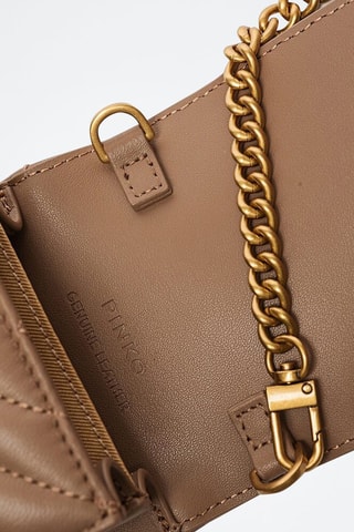 Leren Schoudertas - Beige