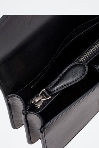 Leren Schoudertas Love One Mini - Zwart