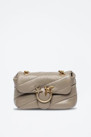 Schapenleren Schoudertas Taupe