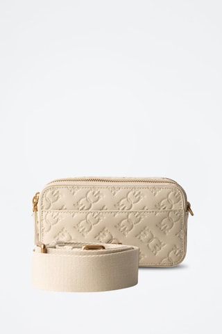 Kalfsleren Schoudertas Modello Carrie - Beige