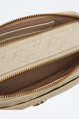 Kalfsleren Schoudertas Modello Carrie - Beige