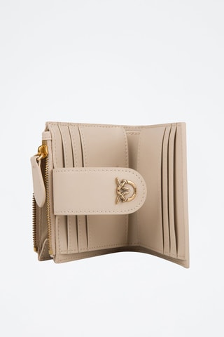 Kalfsleren Portefeuille - Beige