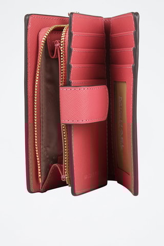 Leren Portefeuille Medium - Roze